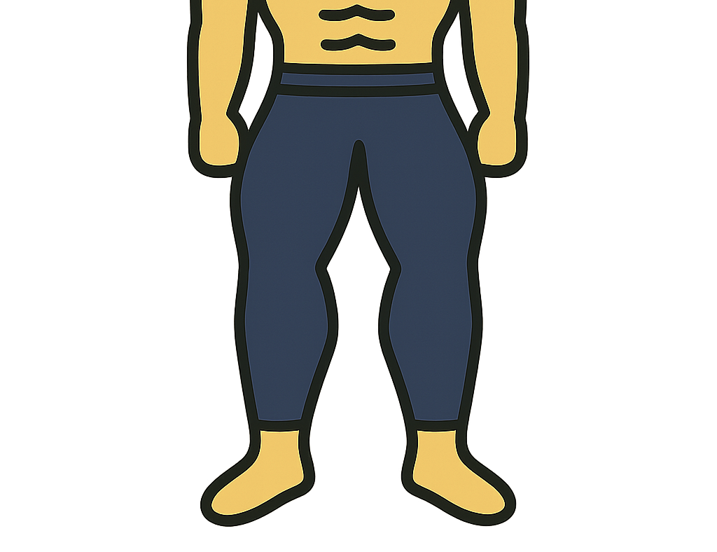 Strong legs illustration – did not skip leg day